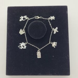 Handmade Silver Color Charm Bracelet (Owl)​​​